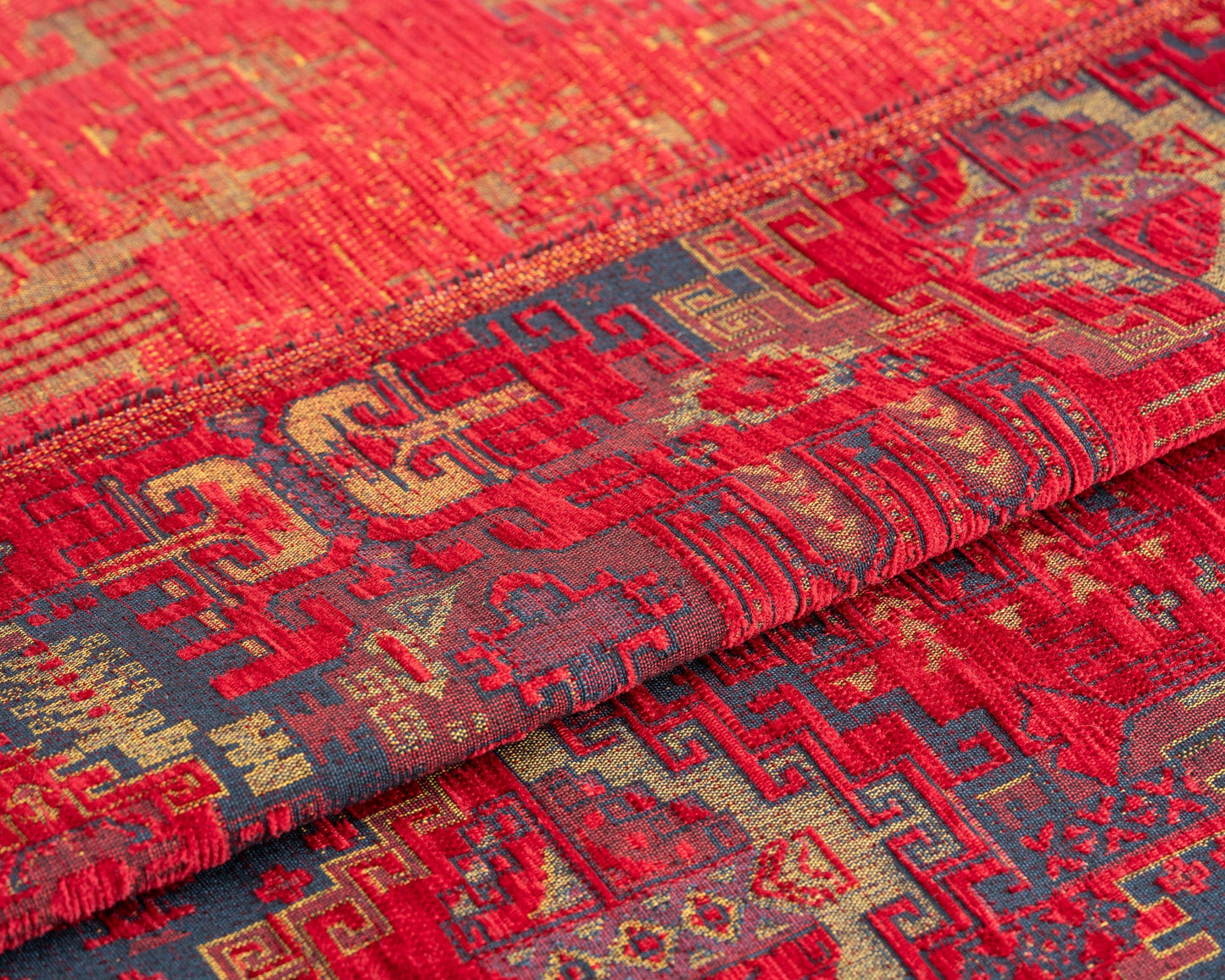 Oriental Home® Crimson Reverie Kilim Upholstery Fabric