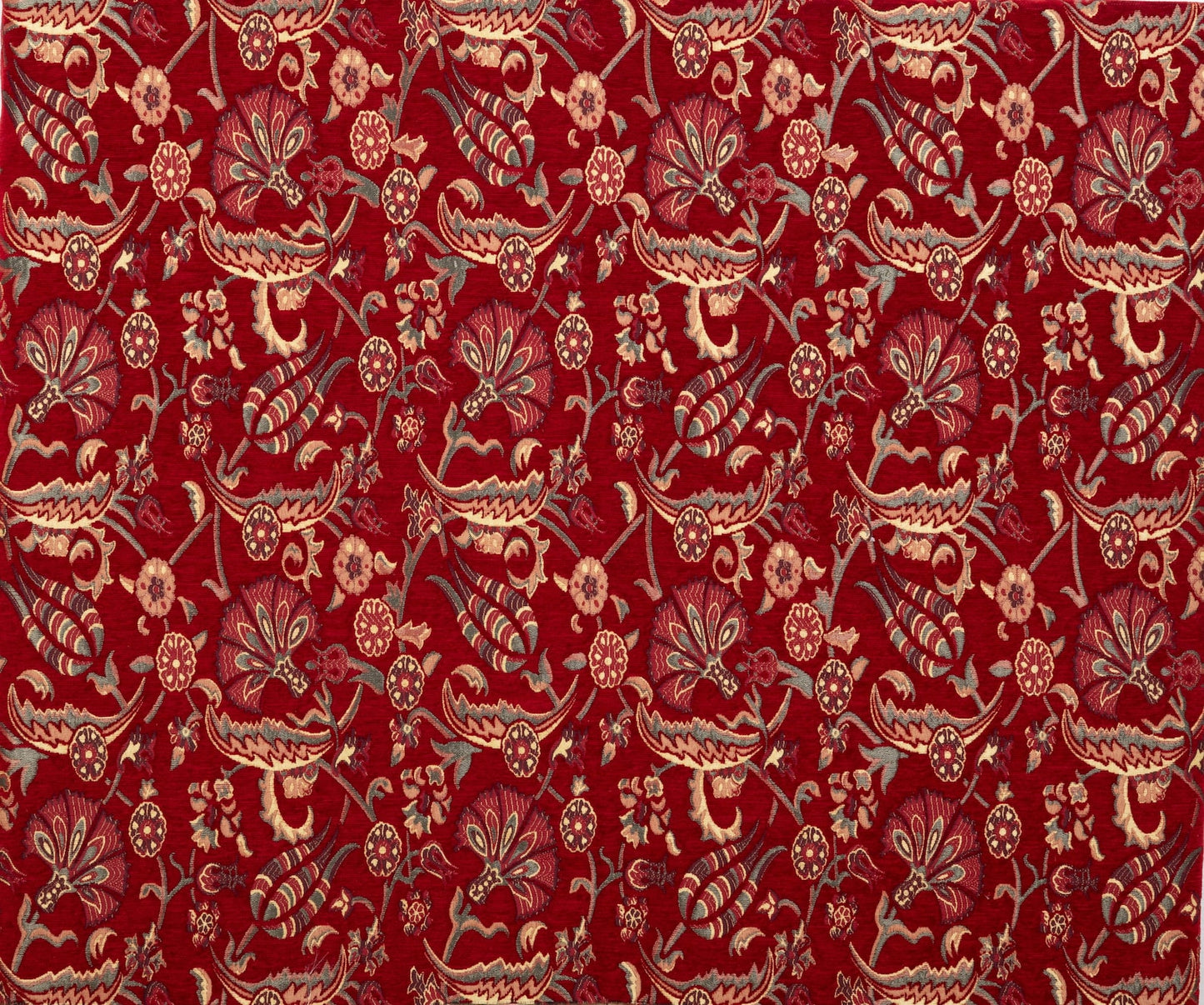 Oriental Home® Red Tulip Fan Grace Kilim Upholstery Fabric