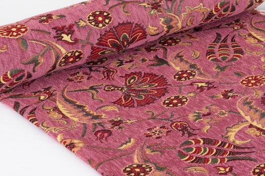 Oriental Home® Light Pink Tulip Fan Grace Kilim Upholstery Fabric