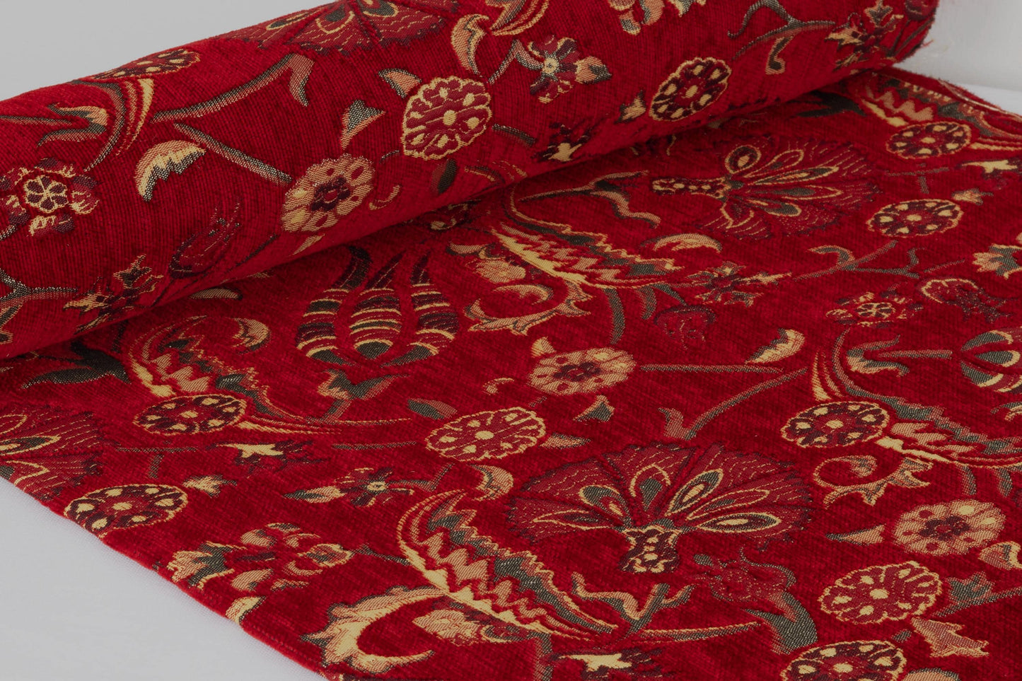 Oriental Home® Red Tulip Fan Grace Kilim Upholstery Fabric