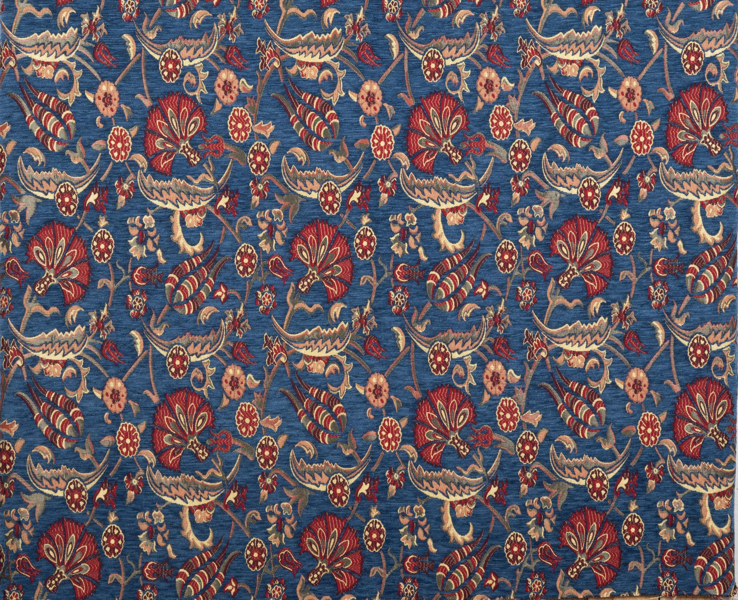 Oriental Home® Blue Tulip Fan Grace Kilim Upholstery Fabric