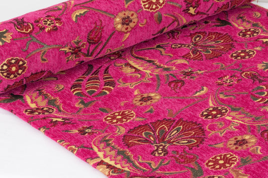 Oriental Home® Pink Tulip Fan Grace Kilim Upholstery Fabric