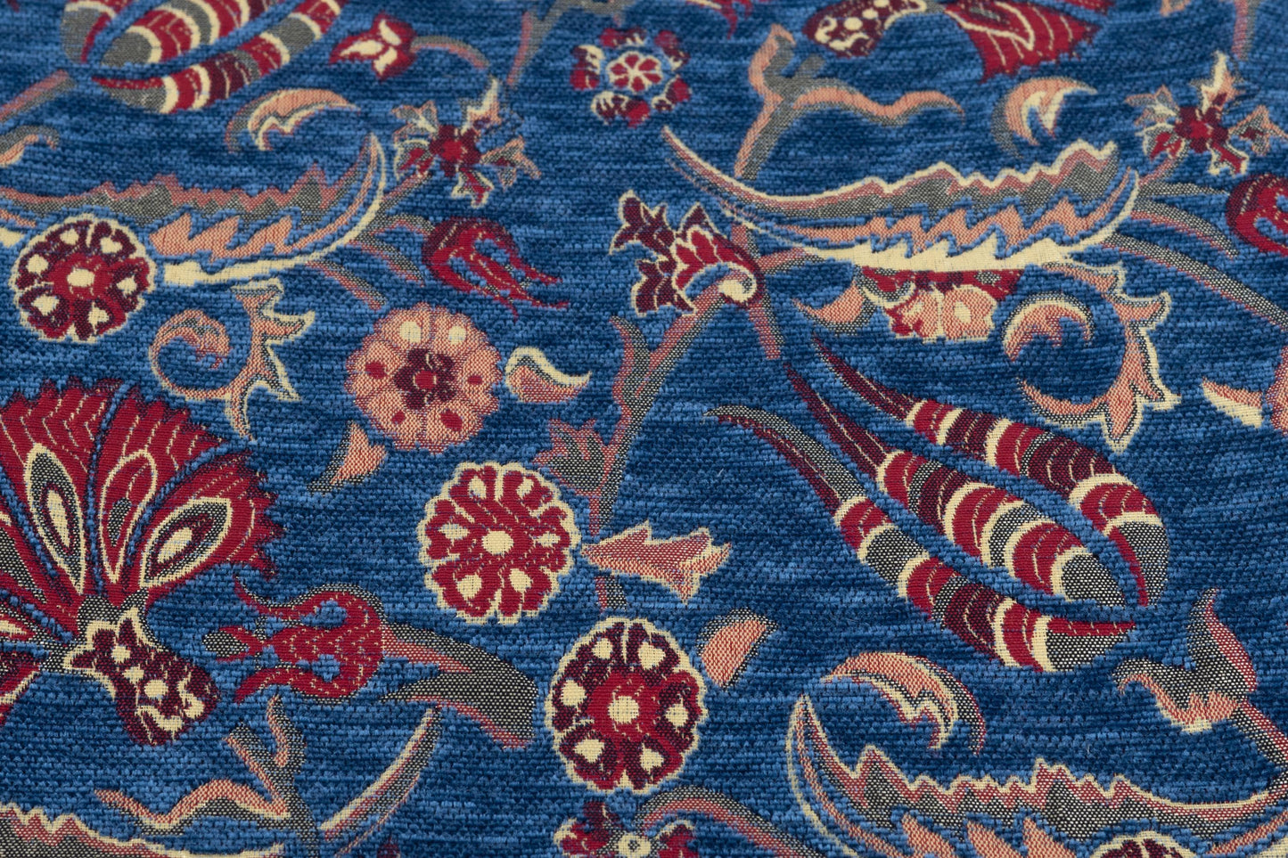 Oriental Home® Blue Tulip Fan Grace Kilim Upholstery Fabric
