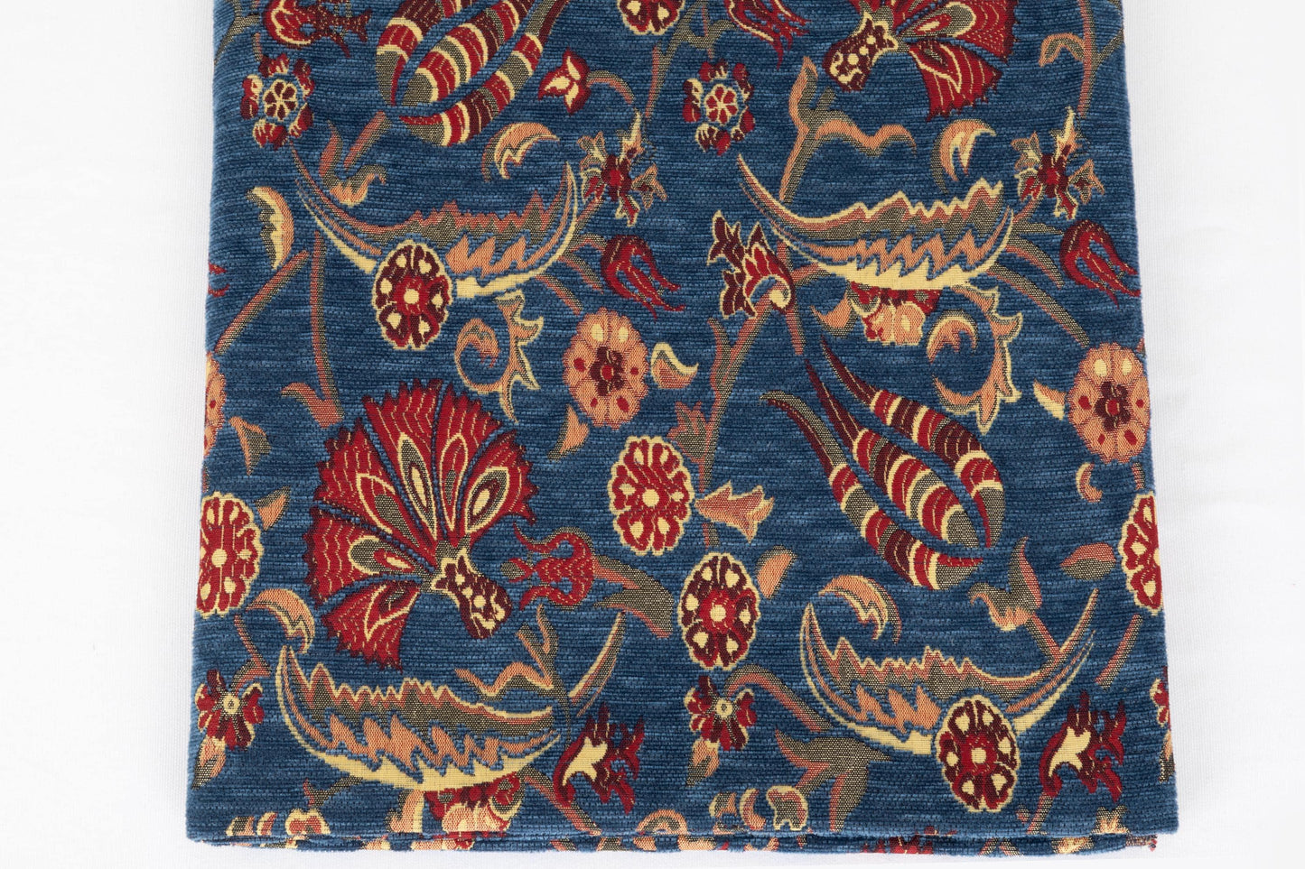 Oriental Home® Blue Tulip Fan Grace Kilim Upholstery Fabric