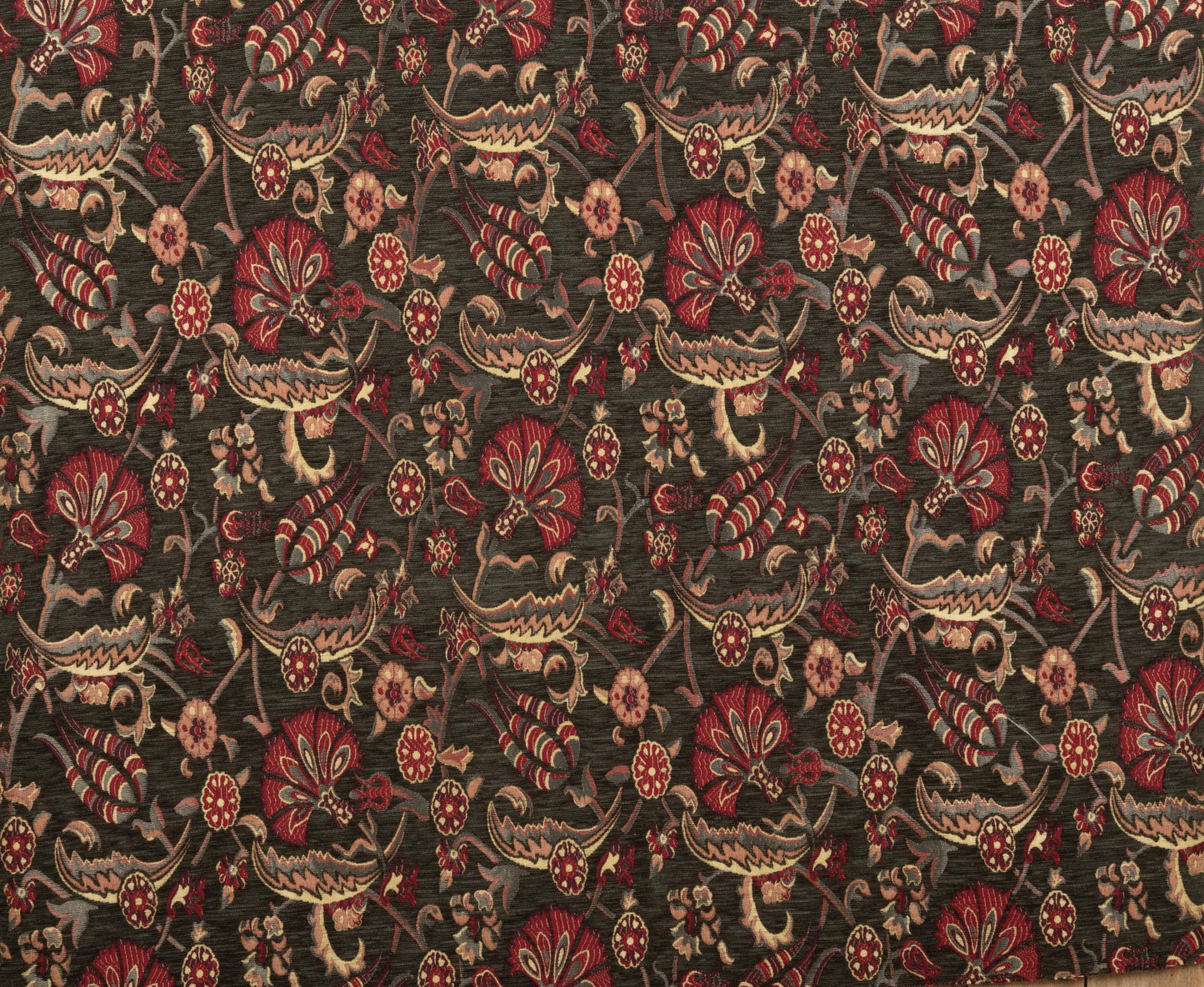 Oriental Home® Brown Tulip Fan Grace Kilim Upholstery Fabric